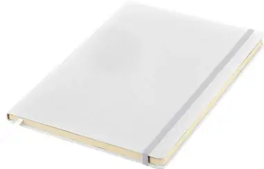 Cuaderno A4 PU reciclado 96p 65gsm FSC banda elástica