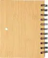 Libreta símil bambú con memos y bolígrafo - Imagen 2