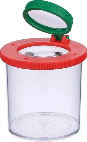 Tarro lupas 3x 6x ABS niños caja cartón uso diario