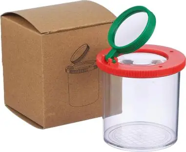 Tarro lupas 3x 6x ABS niños caja cartón uso diario