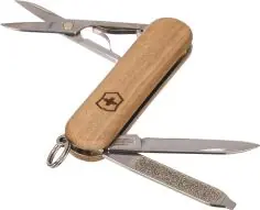 Navaja Victorinox Classic SD Wood nogal 5 funciones caja