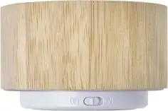 Altavoz bambú ABS luces colores 3W