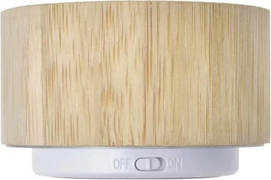Altavoz bambú ABS luces colores 3W