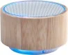 Altavoz bambú ABS luces colores 3W - Imagen 3