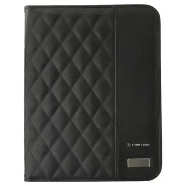Portadocumentos A4 PU acolchado rombos bloc 25 hojas