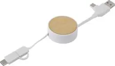 Set cables extensible bambú ABS 35 cm