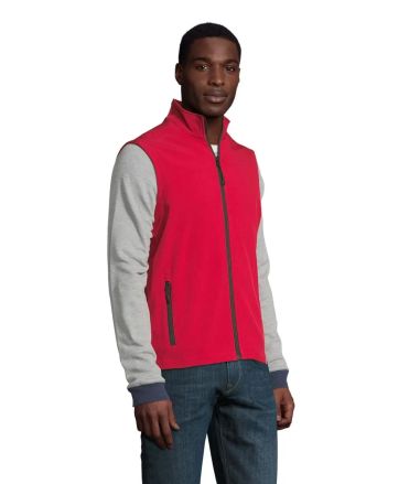 Chaleco softshell hombre 2 capas 280 g/m²