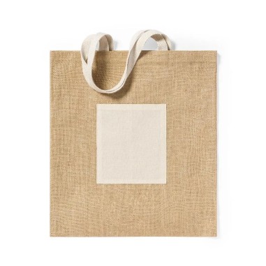 Bolsa yute 240g/m2 asas algodón bolsillo frontal 6 kg