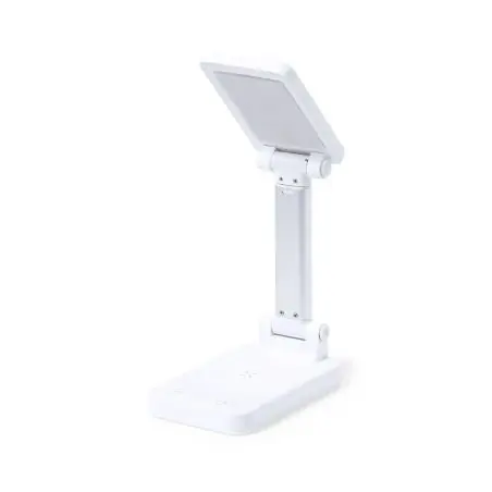 Lámpara LED 28 LEDs cargador inalámbrico 10W batería 3000