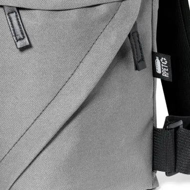 Mochila RPET 600D cremallera invisible doble bolsillo ajust