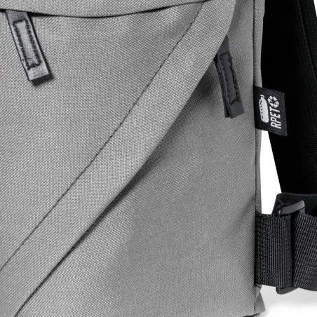 Mochila RPET 600D cremallera invisible doble bolsillo ajust