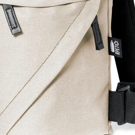 Mochila RPET 600D cremallera invisible doble bolsillo ajust