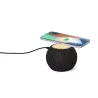 Altavoz cargador inalámbrico bambú RPET 15W Qi 5W 1200 mAh - Imagen 4