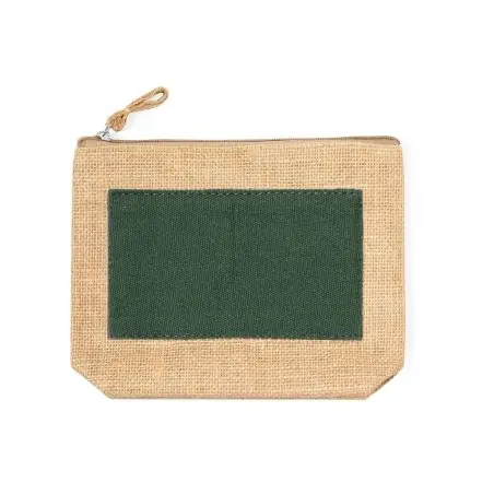 Neceser yute laminado y algodón cremallera
