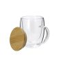 Taza borosilicato 300 ml tapa bambú - Imagen 3