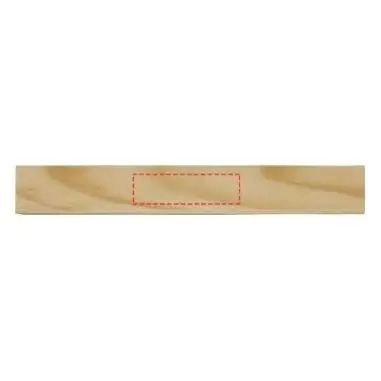 Set 12 lápices colores estuche madera tapa regla deslizante