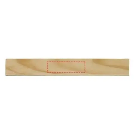 Set 12 lápices colores estuche madera tapa regla deslizante