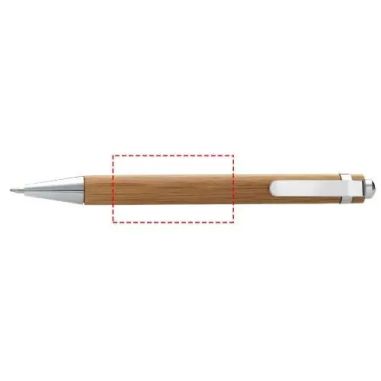 Bolígrafo bambú tinta negra clic
