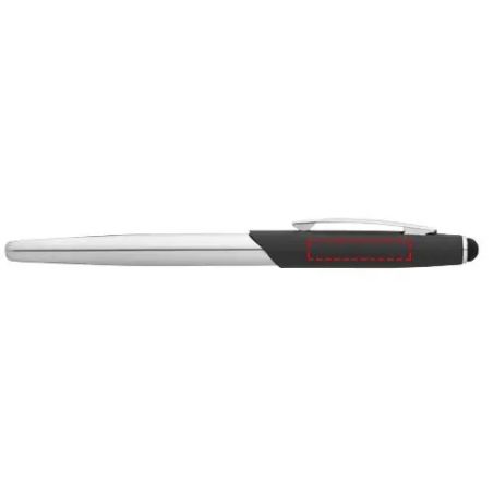 Set bolígrafo rollerball stylus Geneva mate cromado estuche