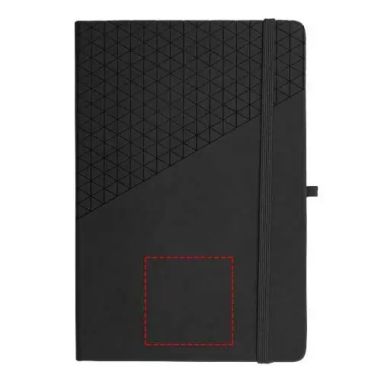 Libreta A5 tacto suave geométrica elástico marcapáginas