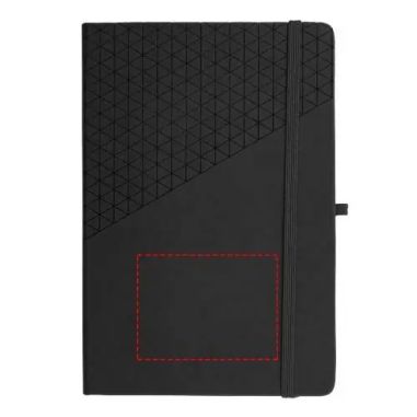 Libreta A5 tacto suave geométrica elástico marcapáginas