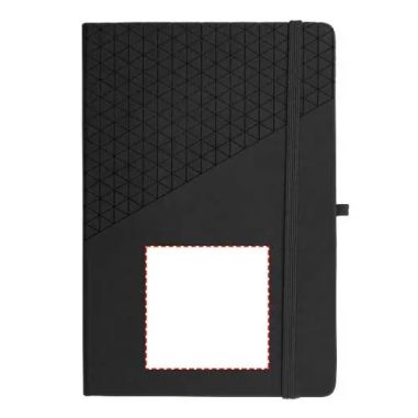 Libreta A5 tacto suave geométrica elástico marcapáginas