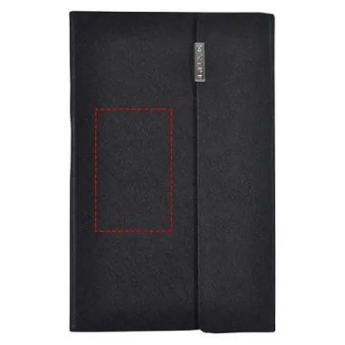 Set libreta A5 PU magnético 80h satinado y bolígrafo caja