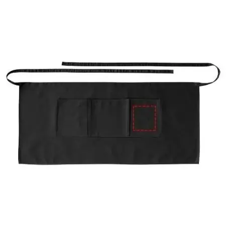 Delantal corto sarga 240 g/m² 3 bolsillos