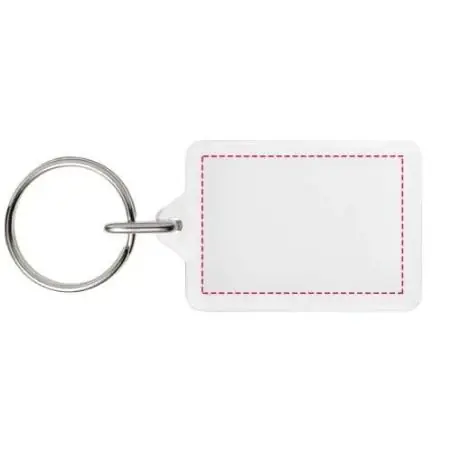 Llavero compacto transparente Y1 4.7 x 3 cm