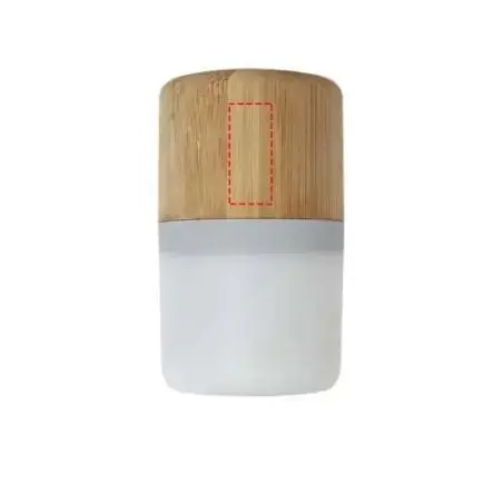 Altavoz bambú Bluetooth 350 mAh con luz