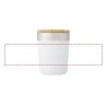 Vaso acero inox 18/8 vacío cobre 330 ml tapa bambú LFGB - Imagen 17