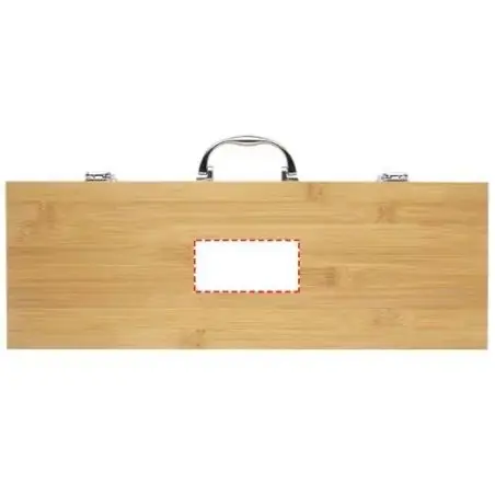 Set barbacoa de bambú 5 piezas en caja