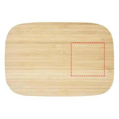 Fiambrera acero 700 ml tapa bambú