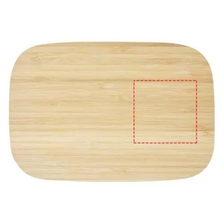 Fiambrera acero 700 ml tapa bambú