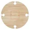 Mesa de pícnic plegable con 4 huecos para vasos - Imagen 7