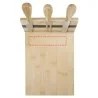Tabla de quesos de bambú con accesorios - Imagen 13