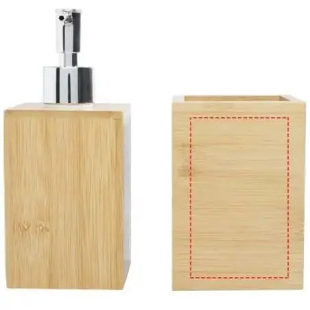 Set de baño de bambú 3 piezas