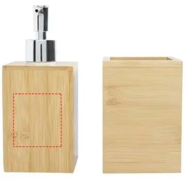 Set de baño de bambú 3 piezas