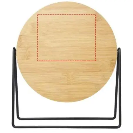 Espejo de pie de bambú ajustable