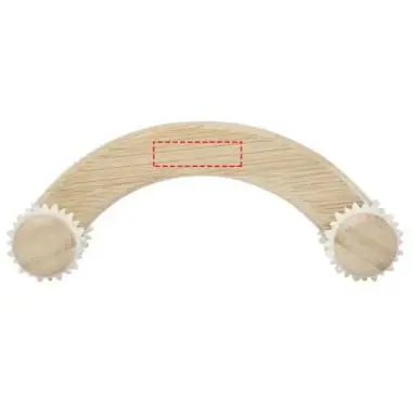 Masajeador manual de bambú 15 cm