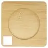 Set 2 tazas borosilicato 250 ml posavasos bambú - Imagen 15