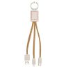Cable llavero 3 en 1 corcho y paja de trigo - Imagen 8