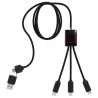 Cable extensible 5 en 1 ABS PET reciclado logo luminoso - Imagen 6