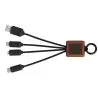 Cable 3 en 1 de bambú y PET reciclado 20W - Imagen 7