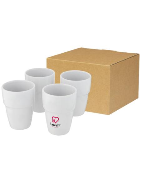 Set de regalo de 4 vasos apilables de 280 ml "Ntiku"
