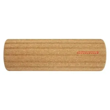 Rodillo yoga corcho 29.5x9.5 cm antideslizante FSC kraft