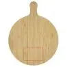 Tabla cortar bambú redonda 30,5 cm mango 8 cm - Imagen 6
