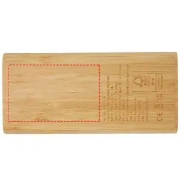 Batería externa bambú 10000 mAh 15,5 W