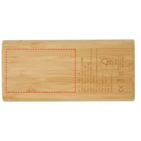 Batería externa bambú 10000 mAh 15,5 W