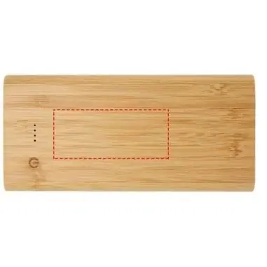 Batería externa bambú 10000 mAh 15,5 W
